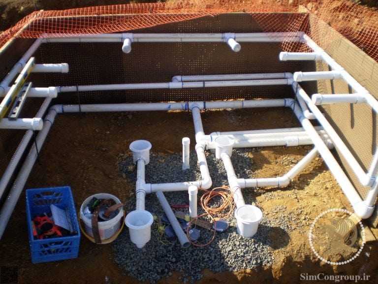 ساخت استخر سرپوشیده | جکوزی خانگی | سونا خشک | سونا بخار piping layout design 