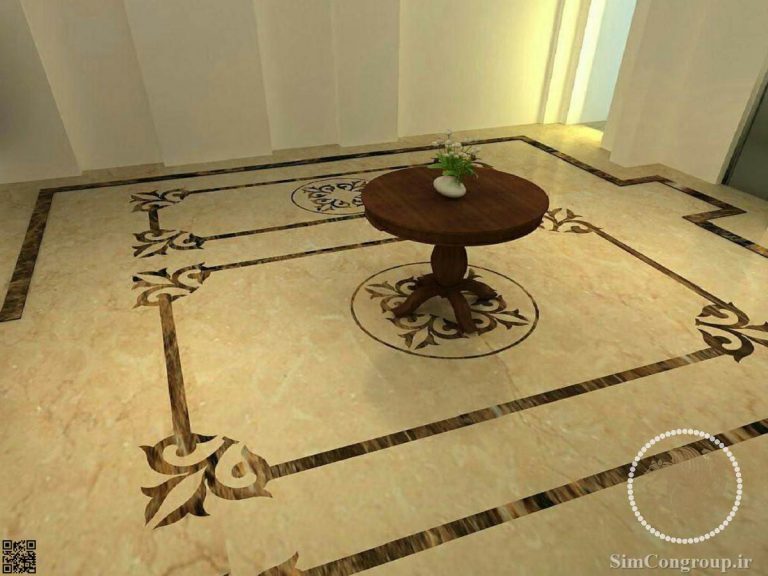طراحی واترجت کف لابی