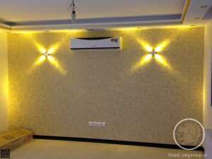 کاغذ دیواری کاغذ دیواری پذیرایی و نورپردازی