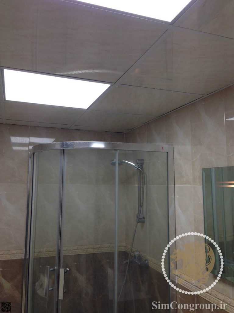 سقف کاذب دستشویی و حمام سفید براق