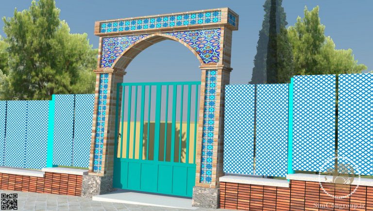طراحی سر در نمایشگاه با معماری اسلامی