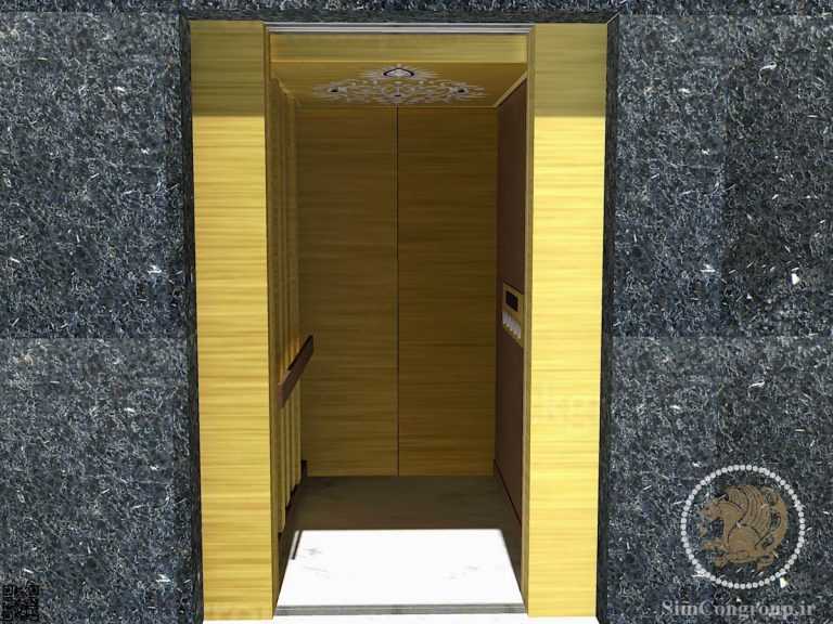 طراحی سه بعدی کابین آسانسور منزل