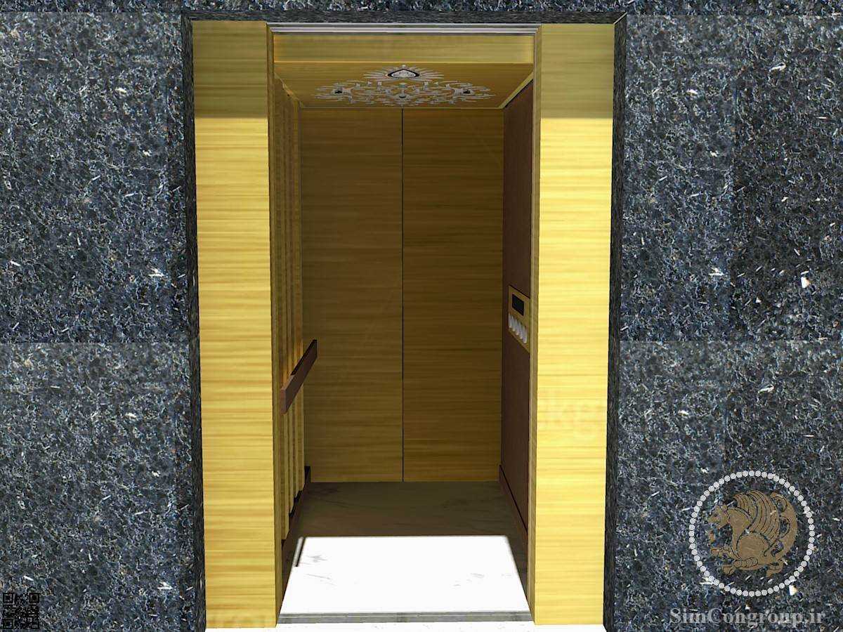 طراحی سه بعدی کابین آسانسور منزل