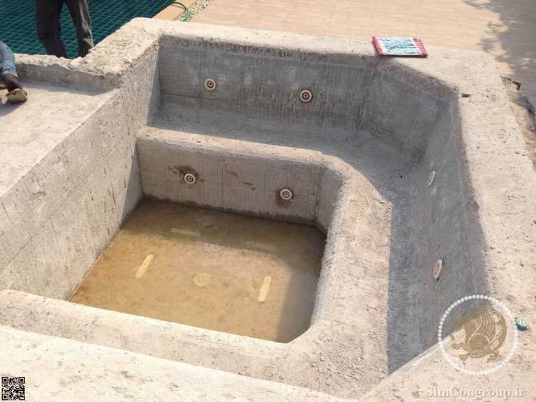 آب بندی جکوزی روباز