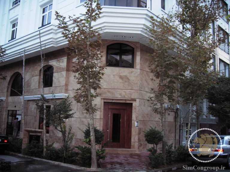 نمای ساختمان سنگی ساده