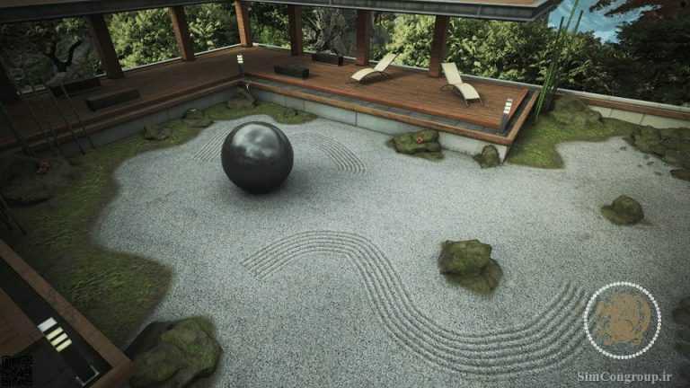 محوطه سازی حیاط باغ ژاپنی