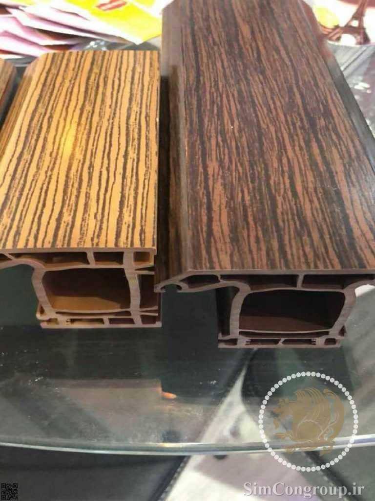 پروفیل پنجره دوجداره طرح چوب