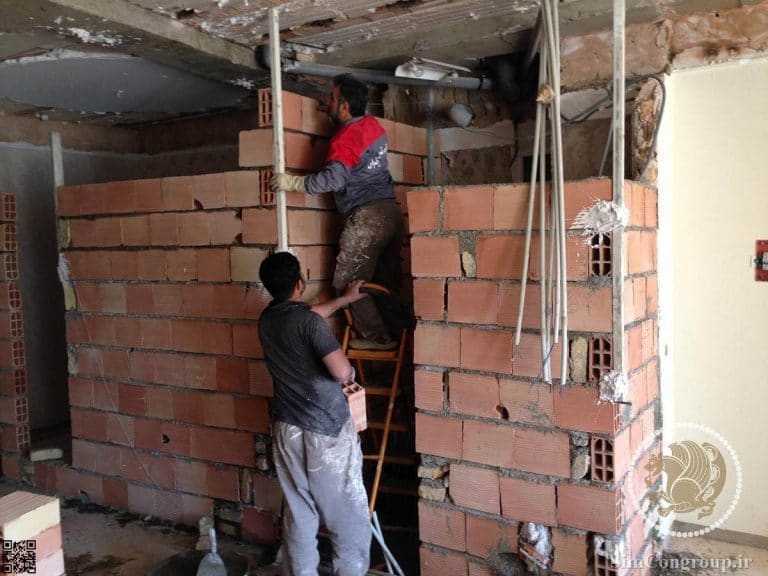 دیوارکشی داخلی ساختمان