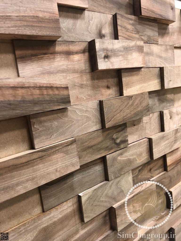دیوارپوش سه بعدی چوبی طبیعی